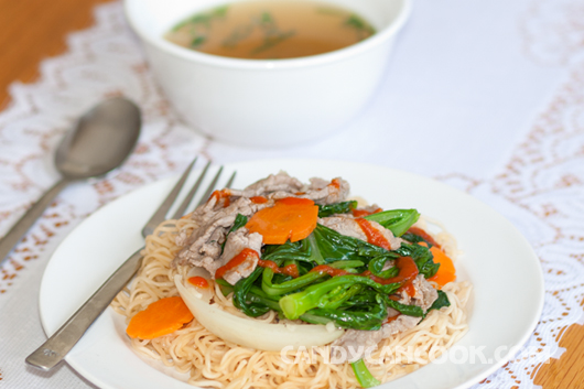 Tiết kiệm thời gian với Mỳ xào thịt bò